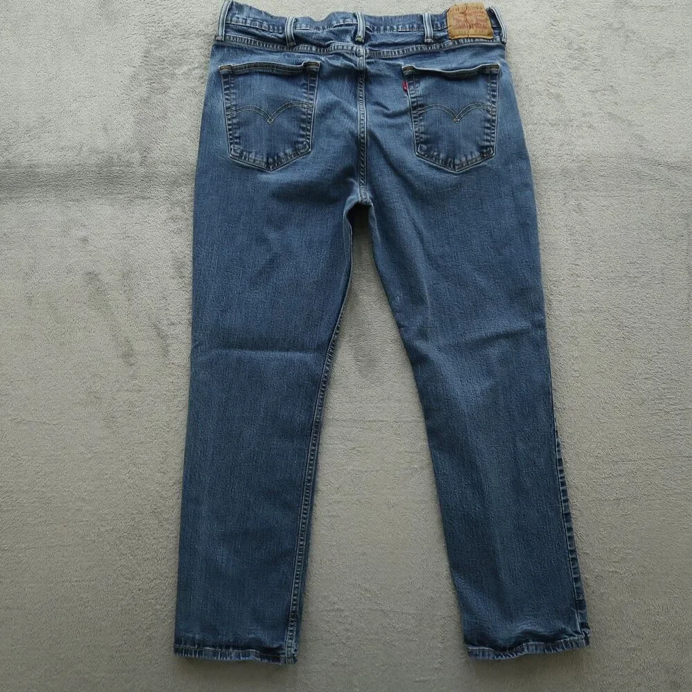 Levi's 514 Jeans Mens Size 38 (36x30 Actual) Blue Classic Straight Timeworn